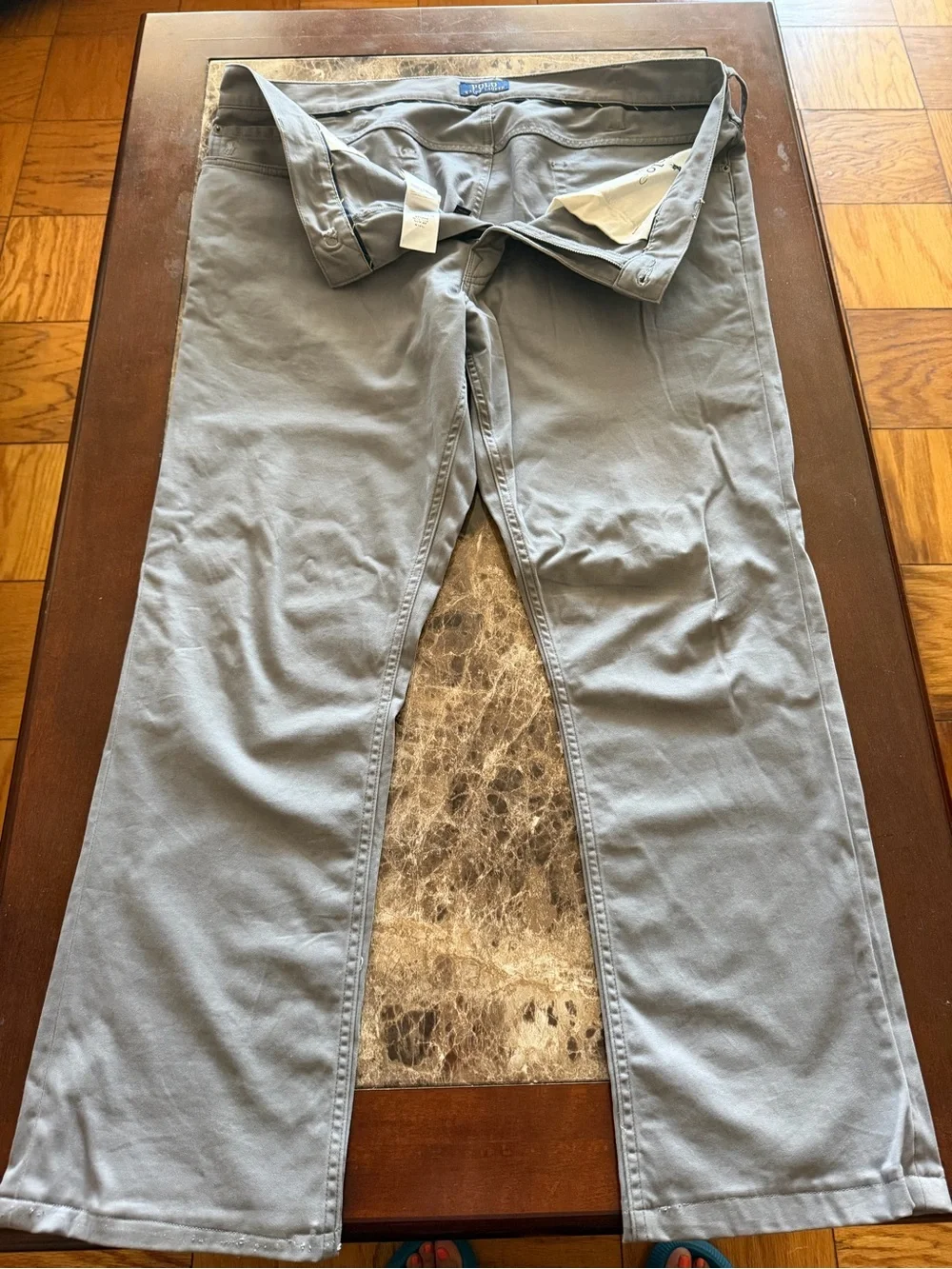 Polo by Ralph Lauren Men's Straight Jeans in Light Gray